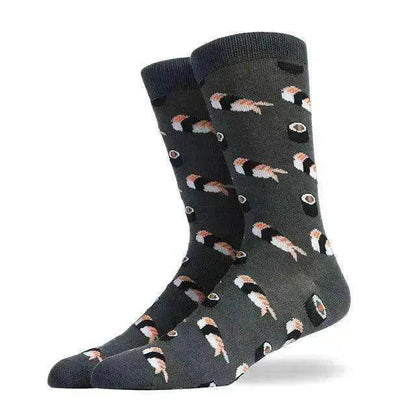 Fashion Creative Hamburger Pizza Alien Men Socks Cute Series