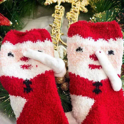Fashion Simple Magnetic Christmas Socks For Men And Women