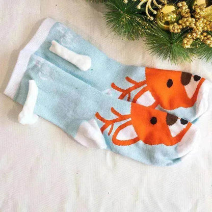 Fashion Simple Magnetic Christmas Socks For Men And Women