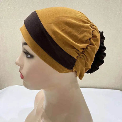 Fashionable Women's Double Color Board Bead Caps