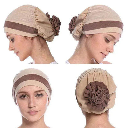 Fashionable Women's Double Color Board Bead Caps