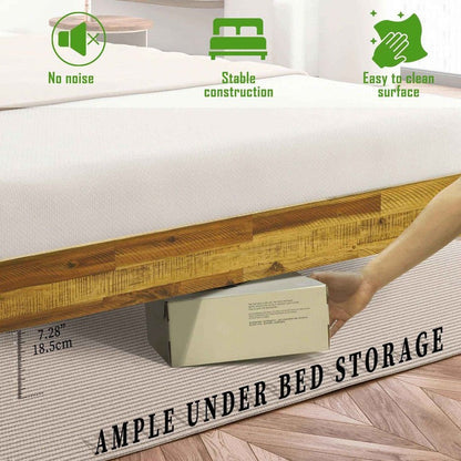 Acacia Sierra Deluxe Solid Wood Bed Frame