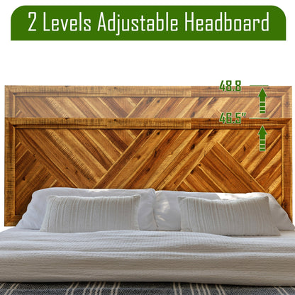 Acacia Sierra Deluxe Solid Wood Bed Frame