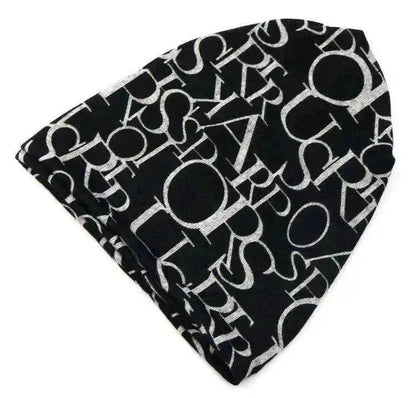 Female's Cotton Letter turban confinement fashion hat