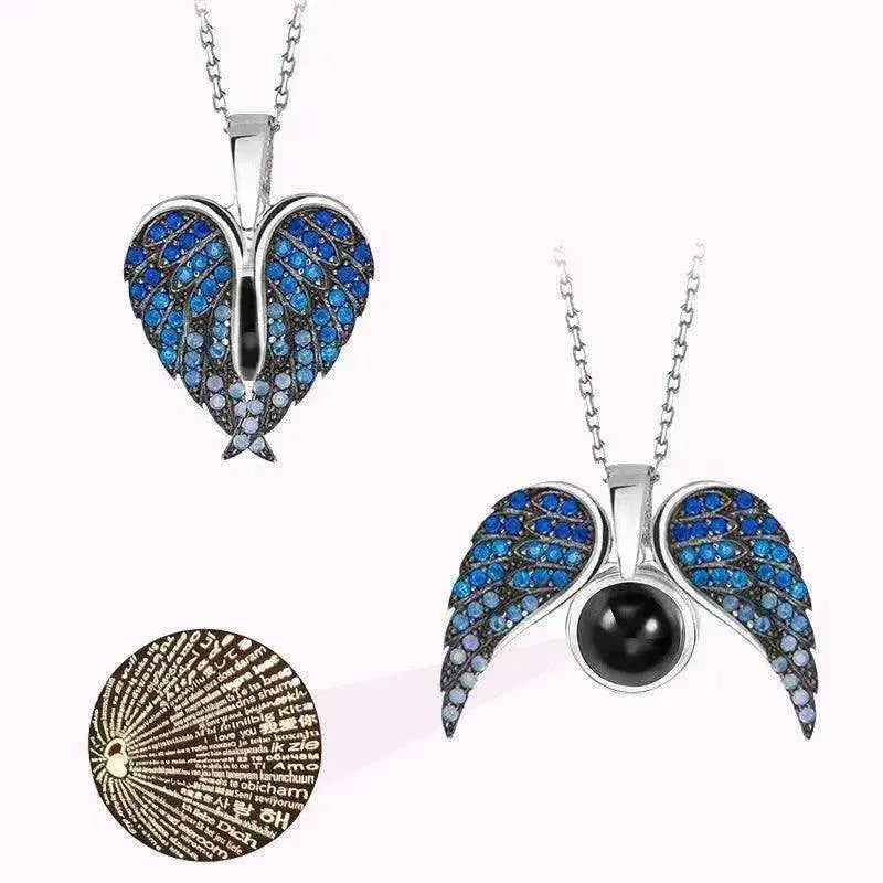 Female's Love Angel Wings Necklace