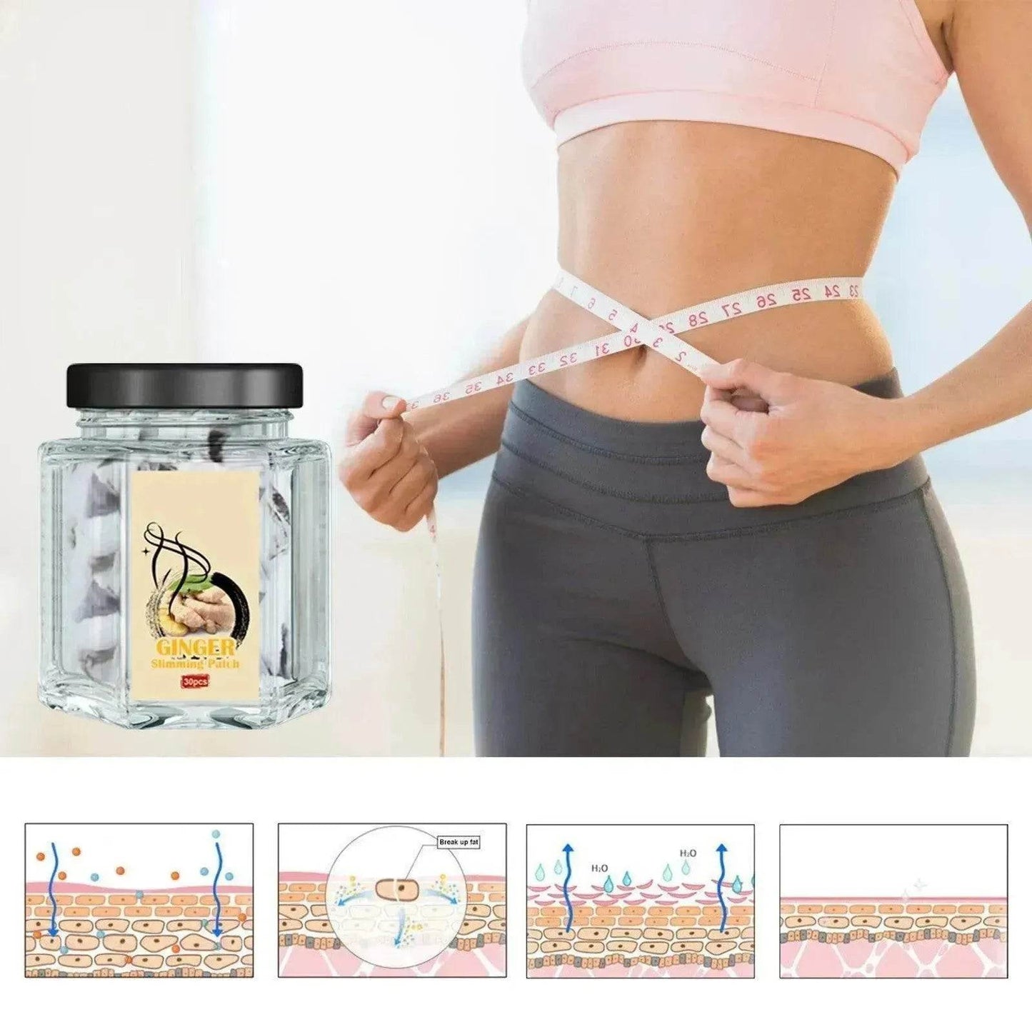 Firming Belly Ginger Body Shaping Sticker