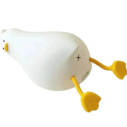 Flat Duck Silicone Night Light Children's Bedside Lamp