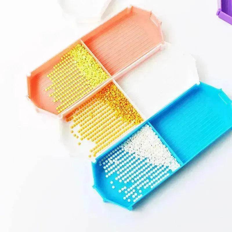 Boîte à outils pliable en forme de plateau, carrée, diamant ou ronde