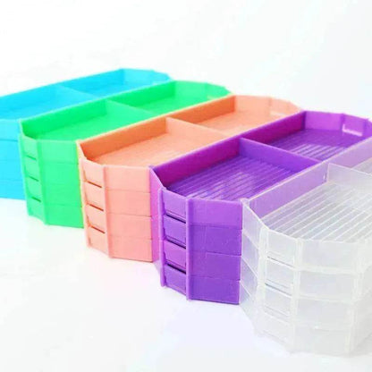 Boîte à outils pliable en forme de plateau, carrée, diamant ou ronde