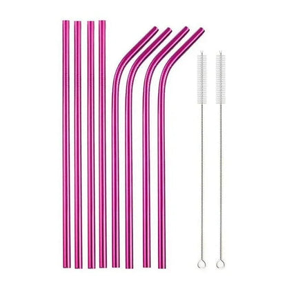 Food Grade 304 Stainless Steel Color Metal Straws