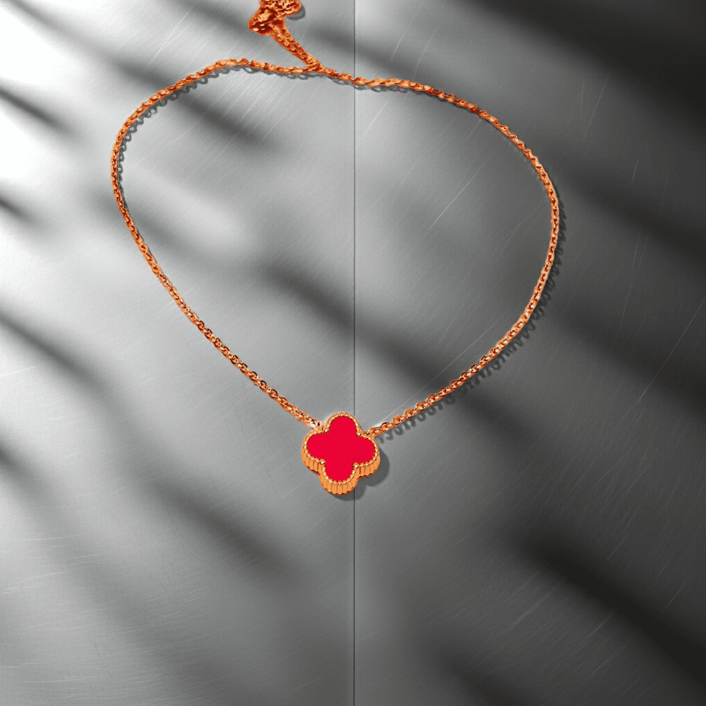 Pendentif chaîne Trèfle à quatre feuilles