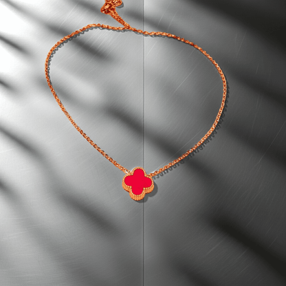 Pendentif chaîne Trèfle à quatre feuilles