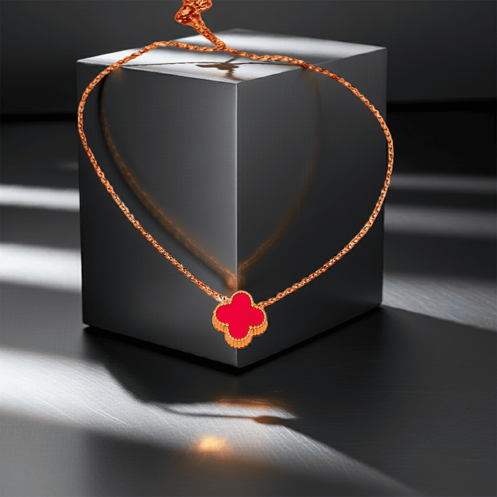 Pendentif chaîne Trèfle à quatre feuilles