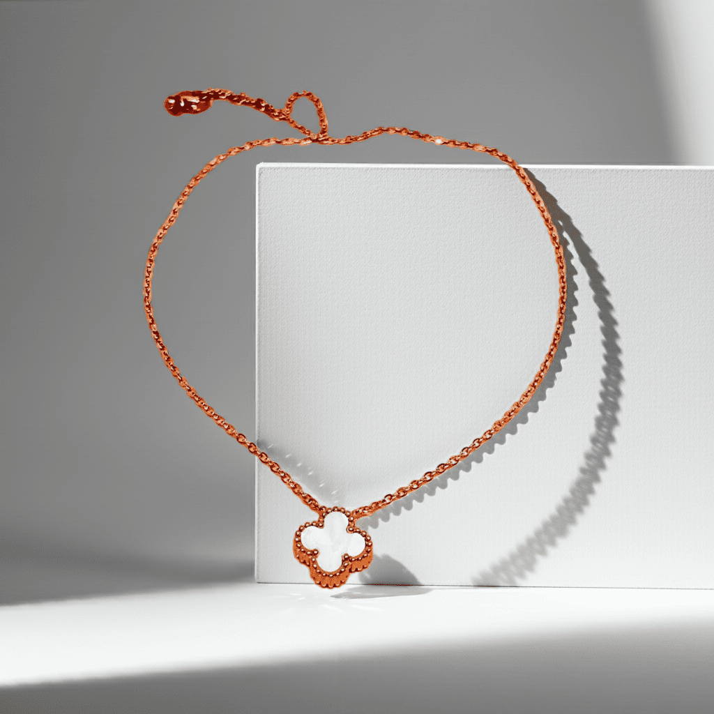 Pendentif chaîne Trèfle à quatre feuilles