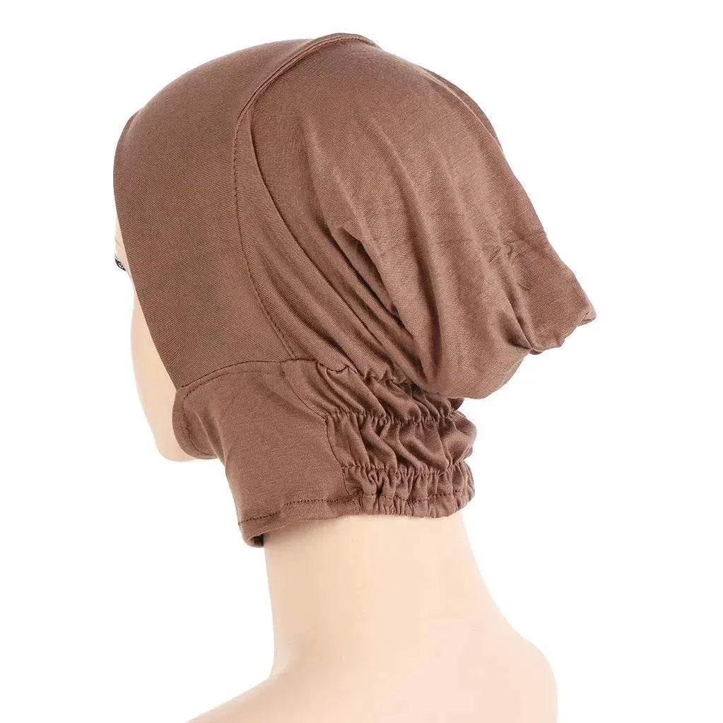 Four-Season Silk Cotton Pullover Hat in Solid Color with Elastic Fit