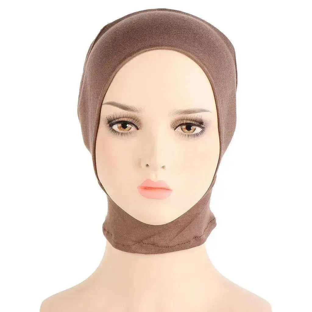 Four-Season Silk Cotton Pullover Hat in Solid Color with Elastic Fit
