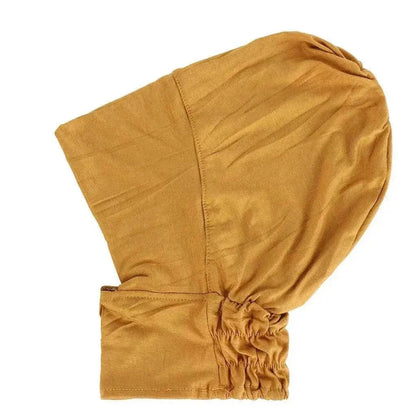 Four-Season Silk Cotton Pullover Hat in Solid Color with Elastic Fit