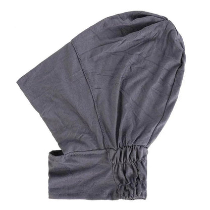 Four-Season Silk Cotton Pullover Hat in Solid Color with Elastic Fit