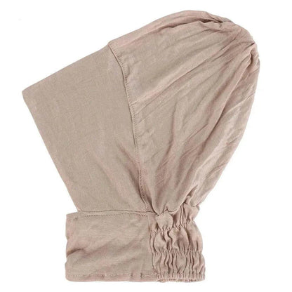 Four-Season Silk Cotton Pullover Hat in Solid Color with Elastic Fit