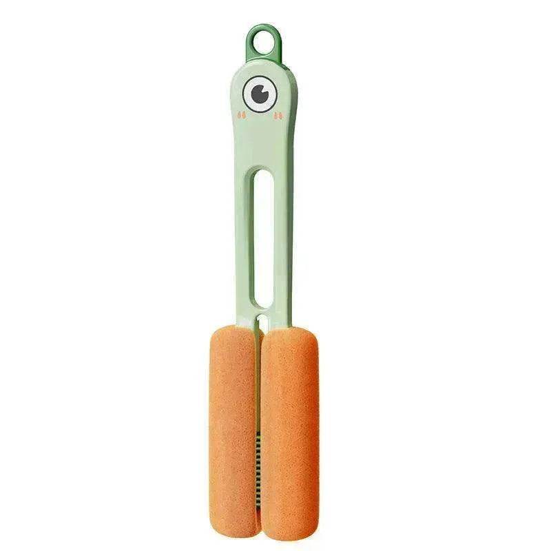 Four in one Cup Brush Long Handle Sponge