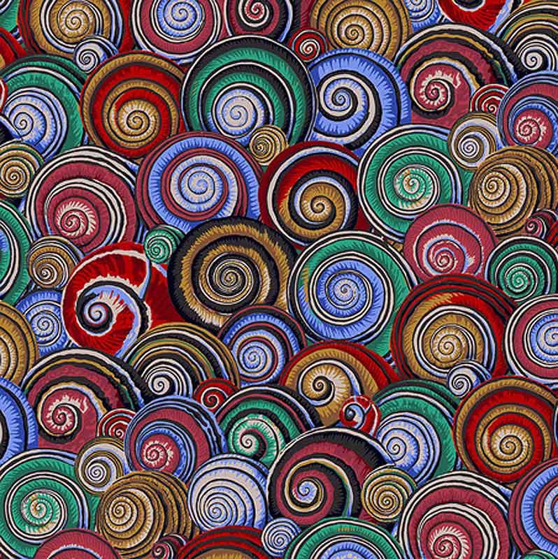 Kaffe Fassett  Collective - Spiral shells - Dark