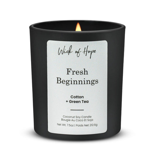 Fresh Beginnings Candle | Cotton + Green Tea
