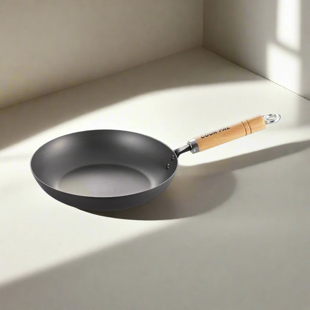 Poêle à frire Yoshikawa Cook-Pal Ren en acier au carbone nitruré 20 cm – Fabriquée au Japon