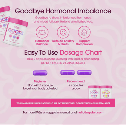 Obvi Good Bye Hormone Balance Supplements