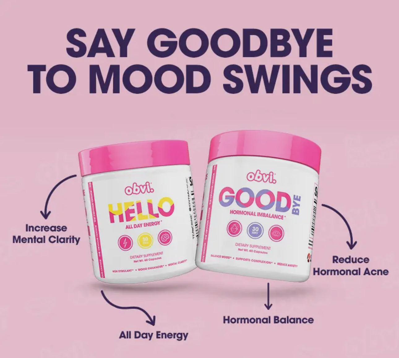 Obvi Good Bye Hormone Balance Supplements