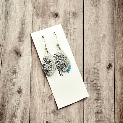 Mandala Hook Earrings