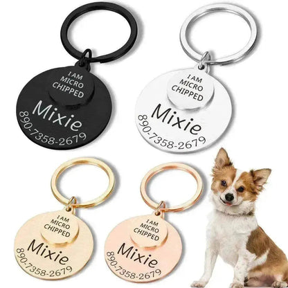 Funny Personalized POD Collar Pet ID Tag Keychain