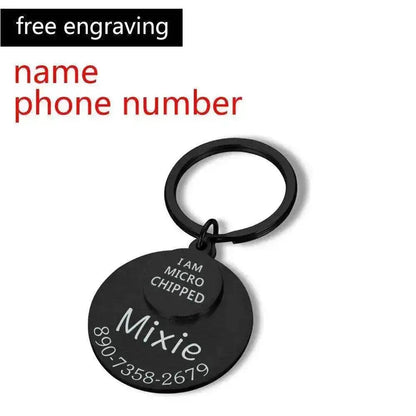 Funny Personalized POD Collar Pet ID Tag Keychain