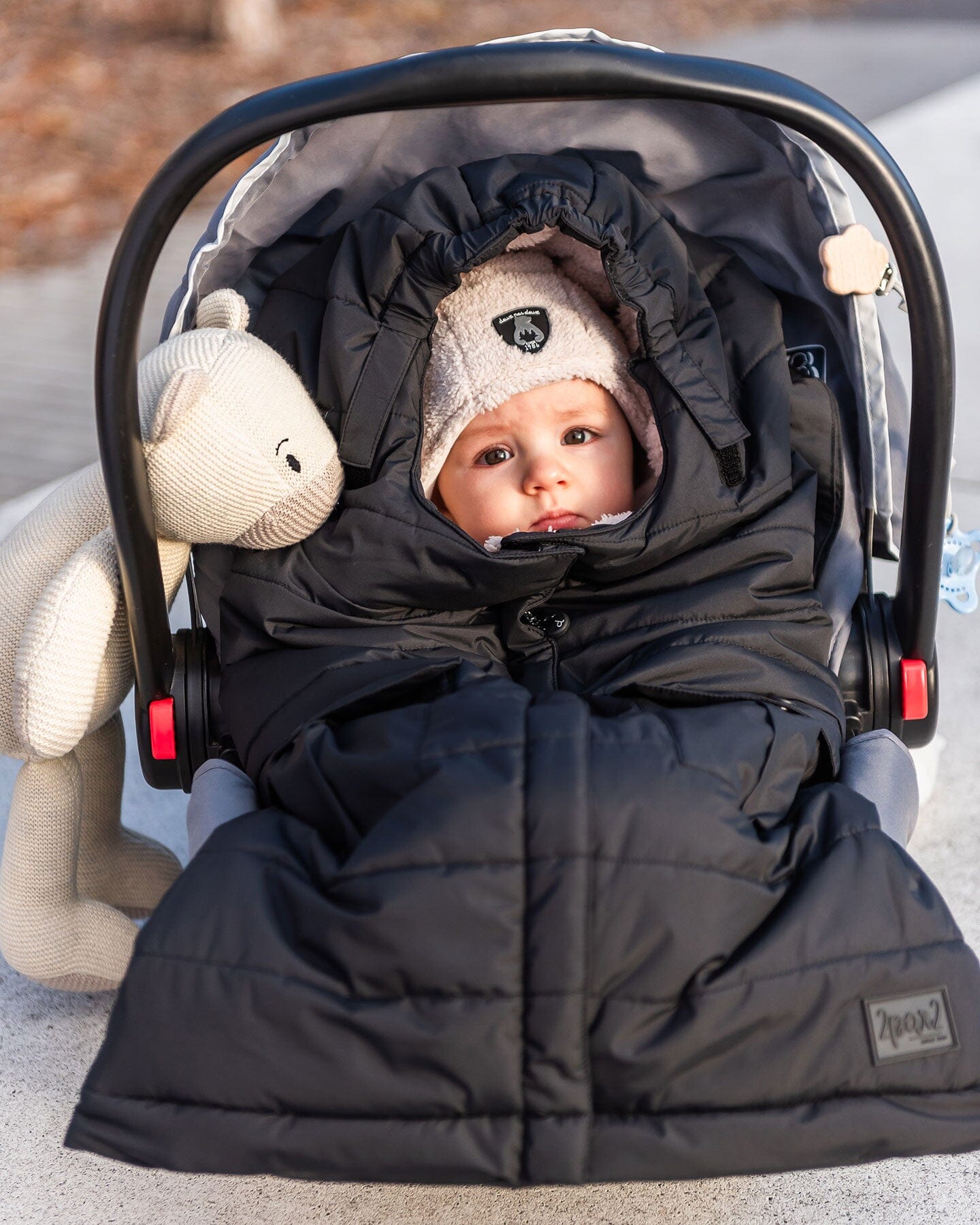Evolutive Baby Footmuff Silver White