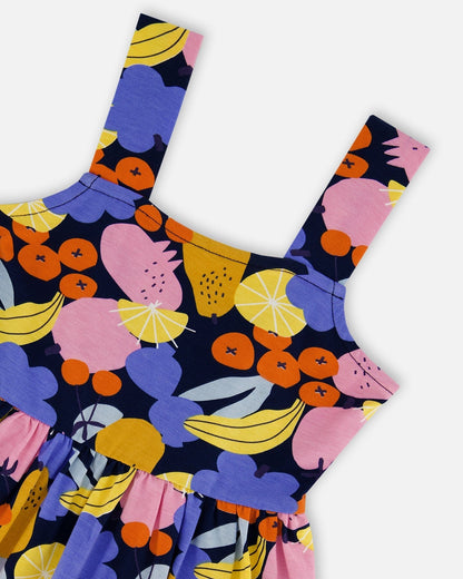 Printed Sleeveless Dress Multicolored