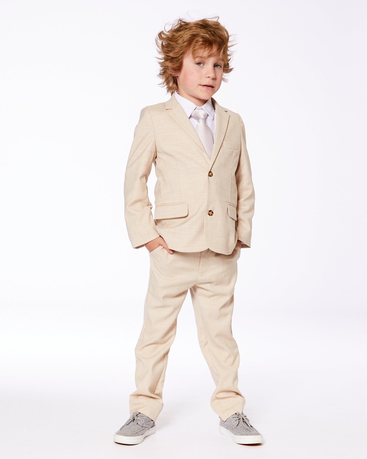 Two Button Blazer Light Taupe