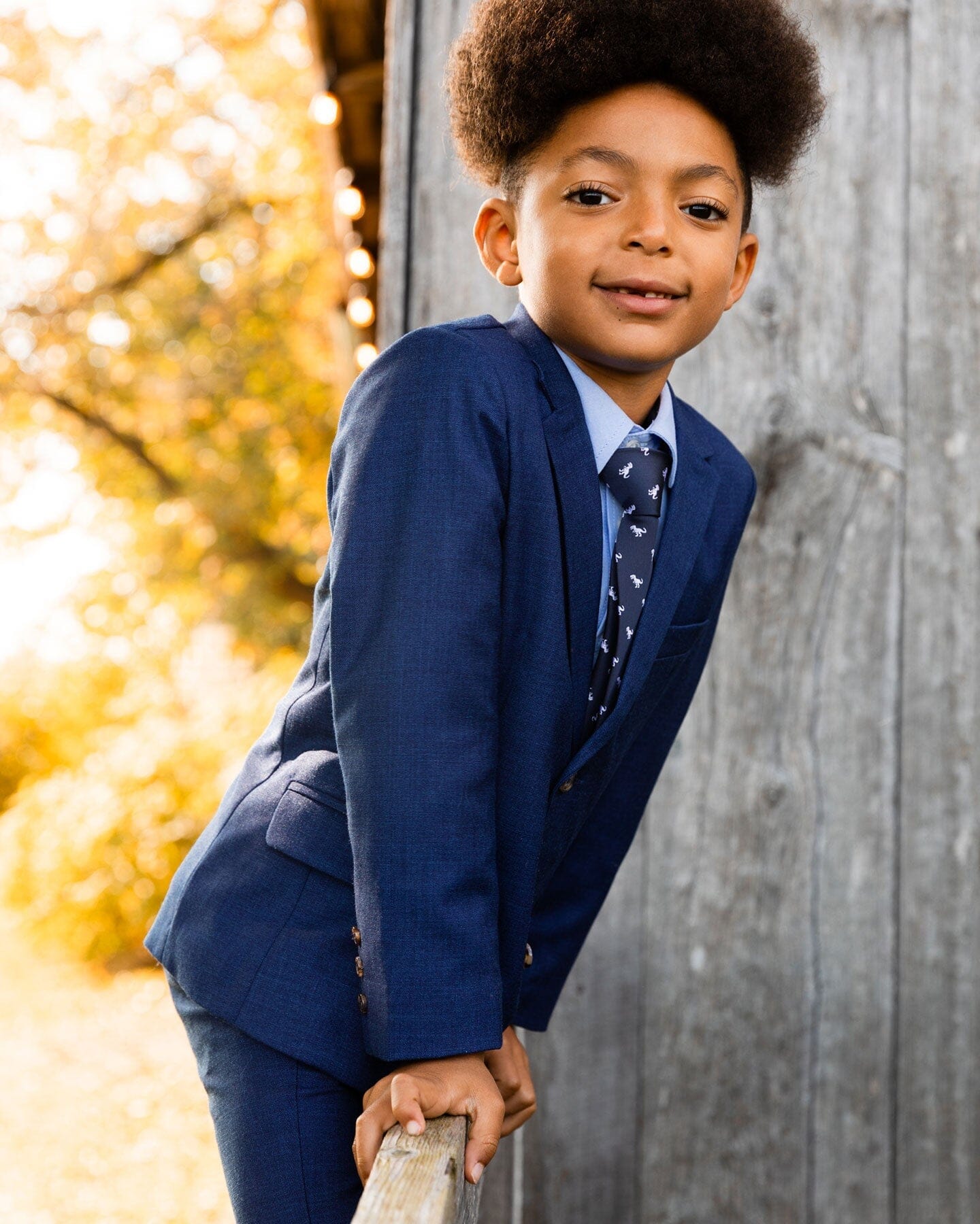 Two Button Blazer Navy Blue