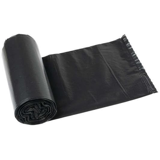 Standard 24" x 22" Black Garbage Bags (500-Count Case)