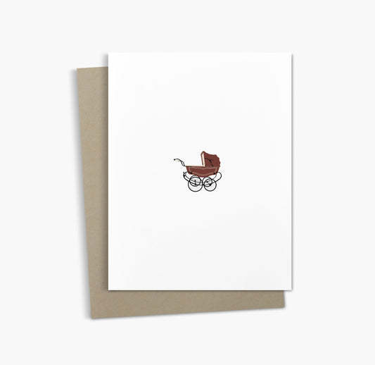 Carte de vœux simple et neutre | Nouveau bébé | Carte de fête prénatale