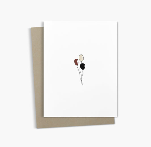 Carte de vœux Félicitations | Carte Ballons de célébration