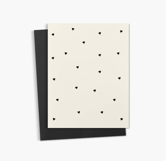 Pois cœurs | Carte de vœux neutre pour tous les jours