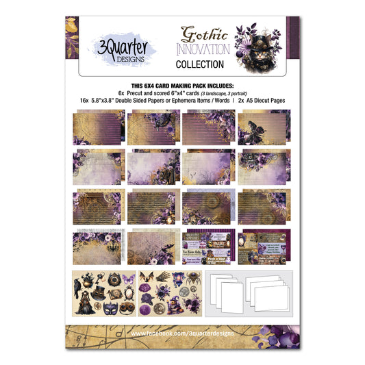 3Quarter Designs Gothic Innovation 6x4 Card Pack