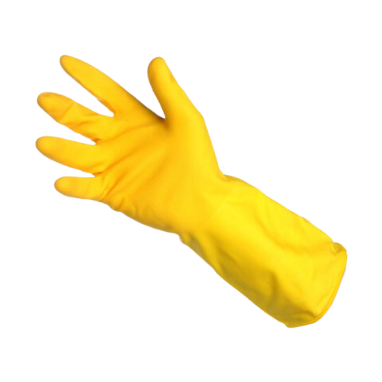 Grands gants de cuisine en latex jaune