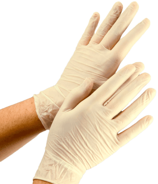 Gants d'examen en vinyle, taille moyenne