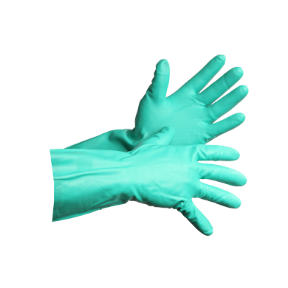 13" Medium Green Nitrile Gloves