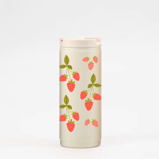 16oz insulated tumbler - Québec strawberry cream