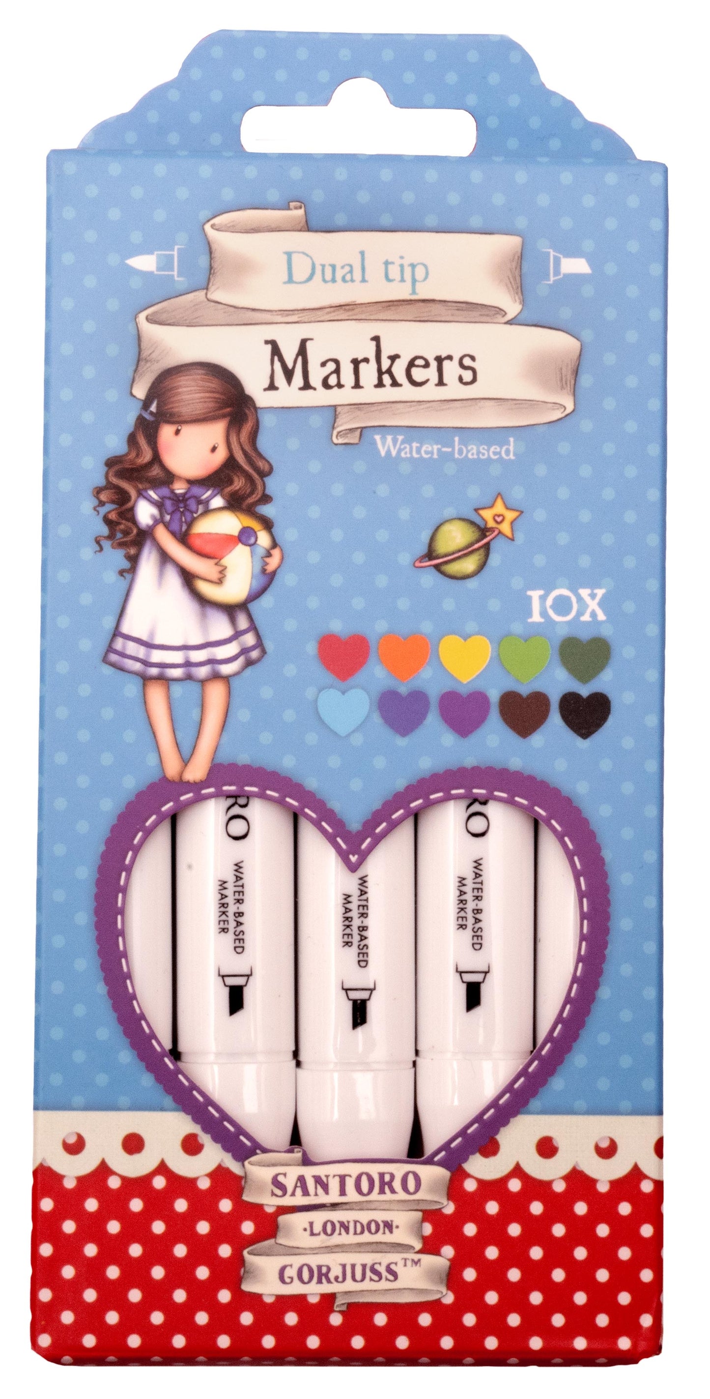 SAN Light Markers Gorjuss Essentials Brights 80x177x32mm 10 PC nr.16