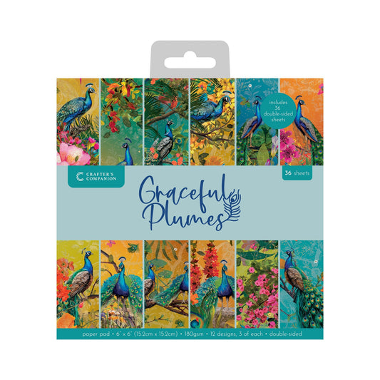 Bloc de papier Plumes Graciles 15x15cm