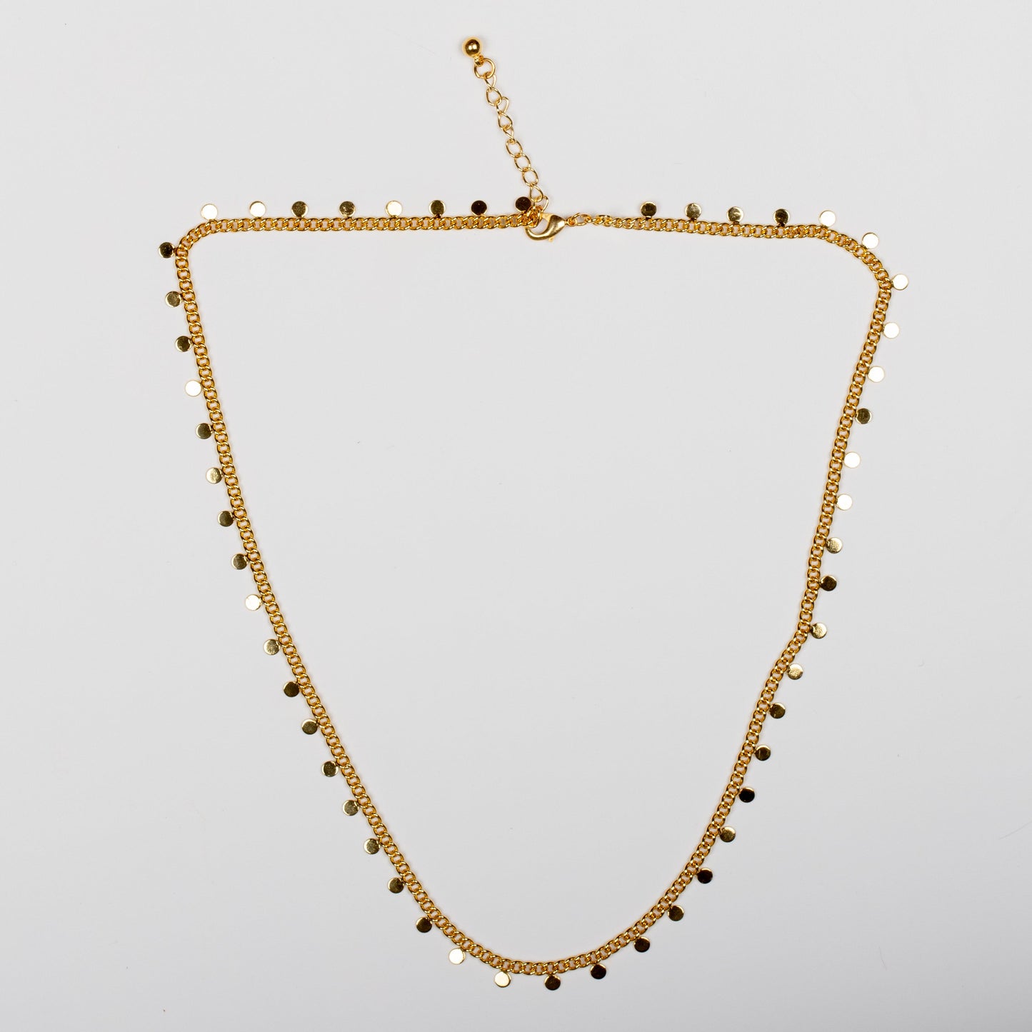 Disc Chain Necklace - Gold Plate