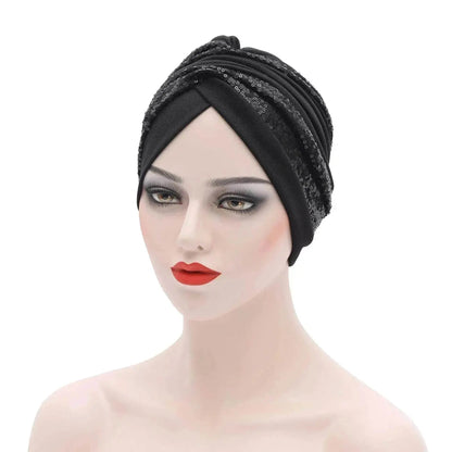 Garbled Cloth Sequined African Baotou Arab  Hat