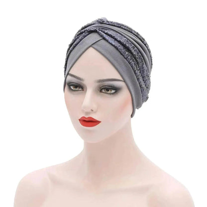 Garbled Cloth Sequined African Baotou Arab  Hat